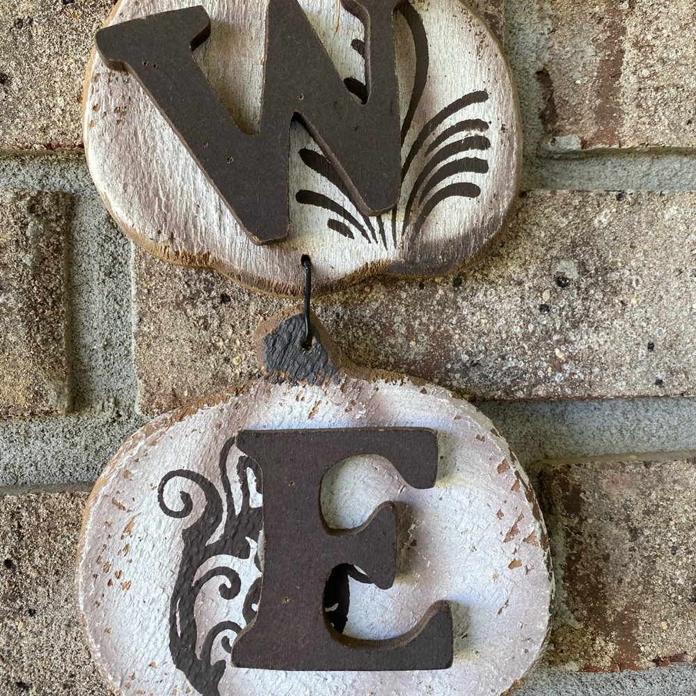 Rustic Fall Pumpkin Welcome Hanging Decor - Picture 2 of 9